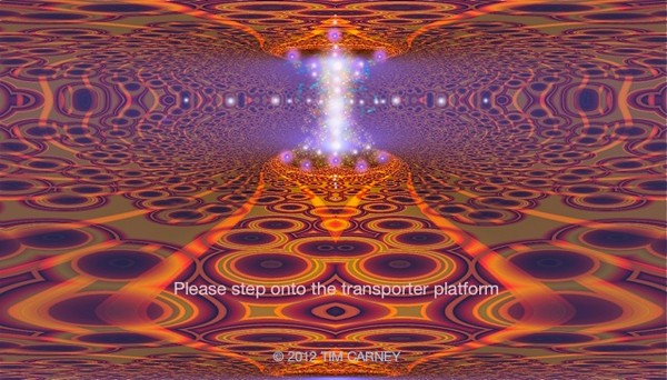 Please step onto the transporter platform