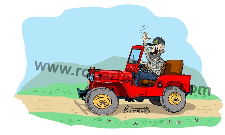 willys cj3a profile side drawing 7 definitivo marcadeagua watermark