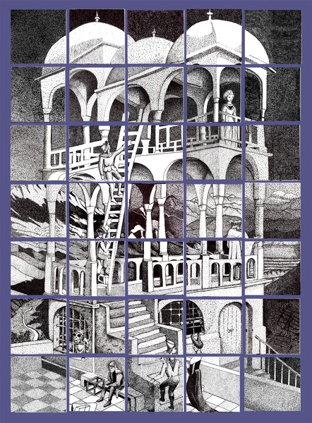 escher group stippling