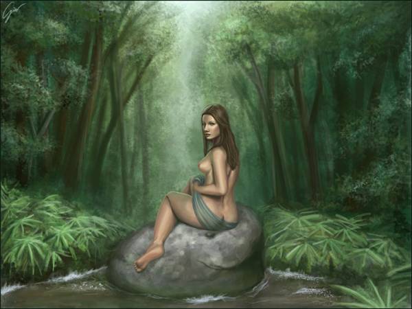 Naiad on a Rock