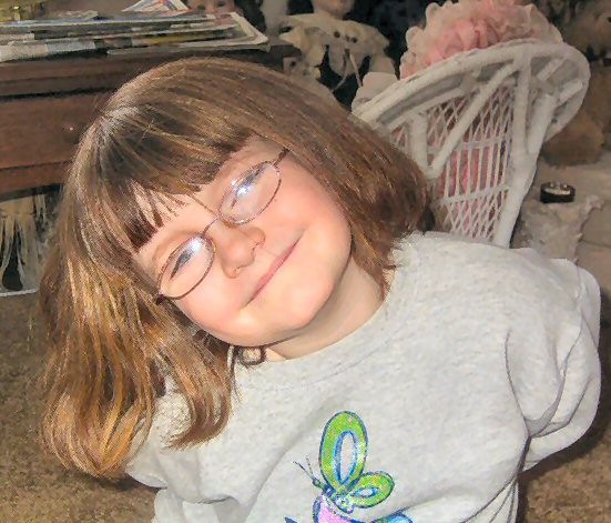 Elizabeth, mugging for the camera