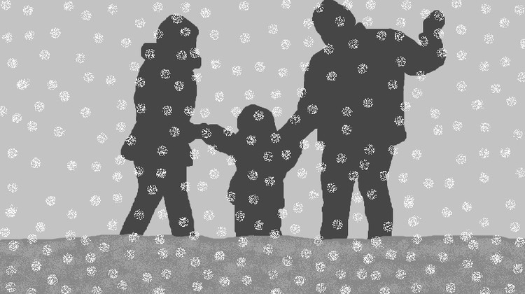 Family In The Snow