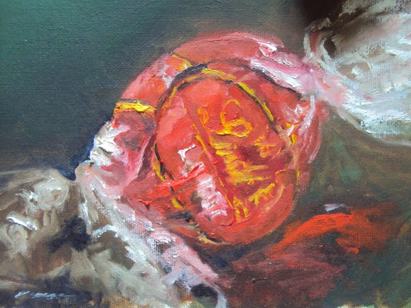 Art print  oil painting still life chocolate 