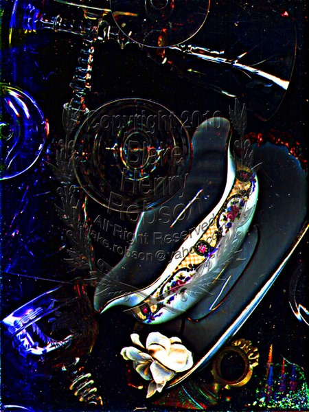Gravy Boat & Wine Glasses Collage
