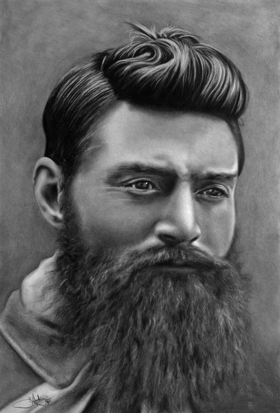 Ned Kelly drawing
