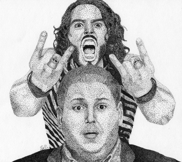 Russell Brand and Jonah Hill