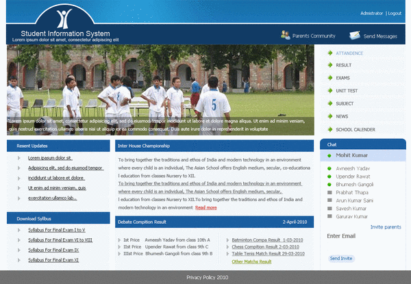 School template