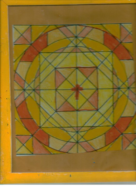 Cross in center