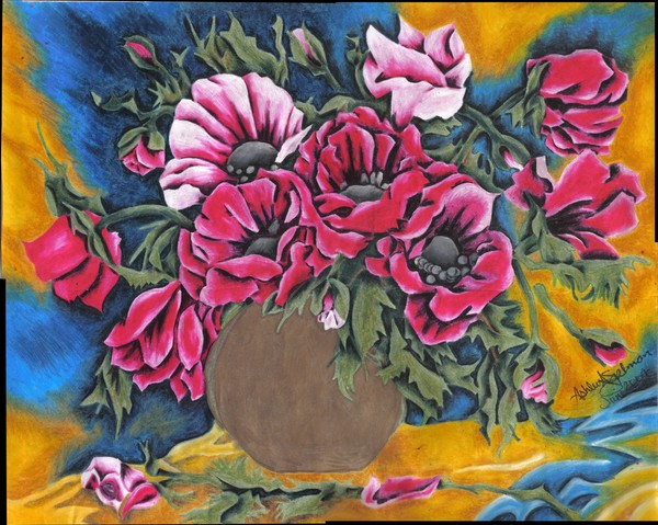 Vase of Poppies