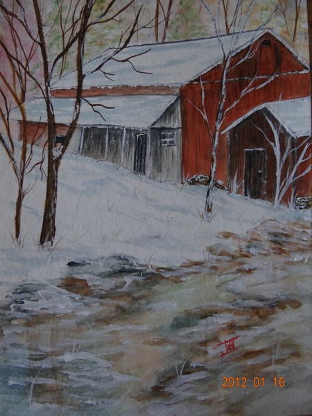 Silent Winter - Watercolor