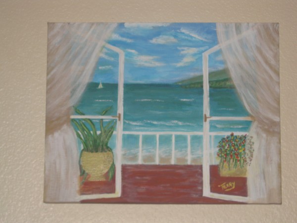 view from the balcony