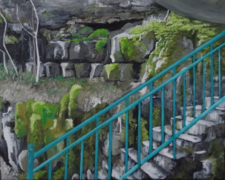 Blue Stairs Up (Dunbar Cave)