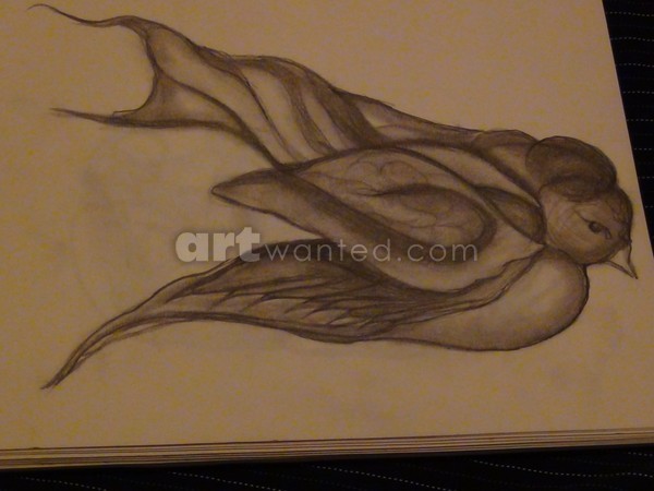 flowing bird