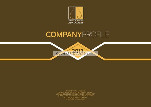 Corporate profile cover