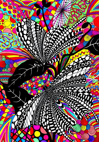 abstract butterflies