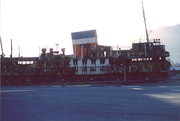 Royal Hudson before she sank