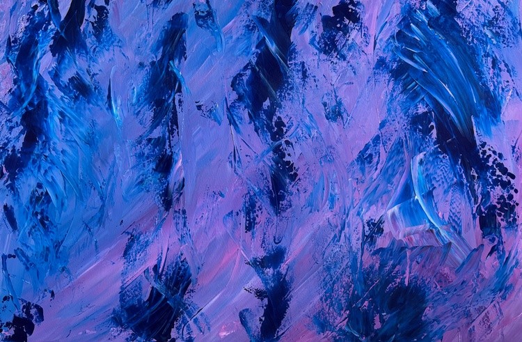 Blue on Violet