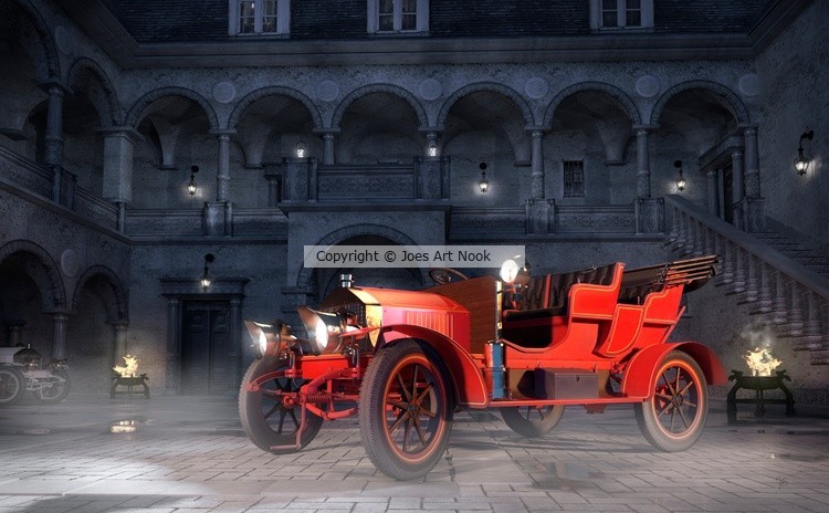 Red Royal vintage car