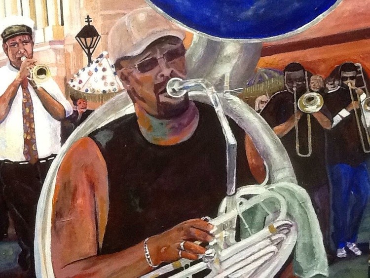“Second Line Party”, close up