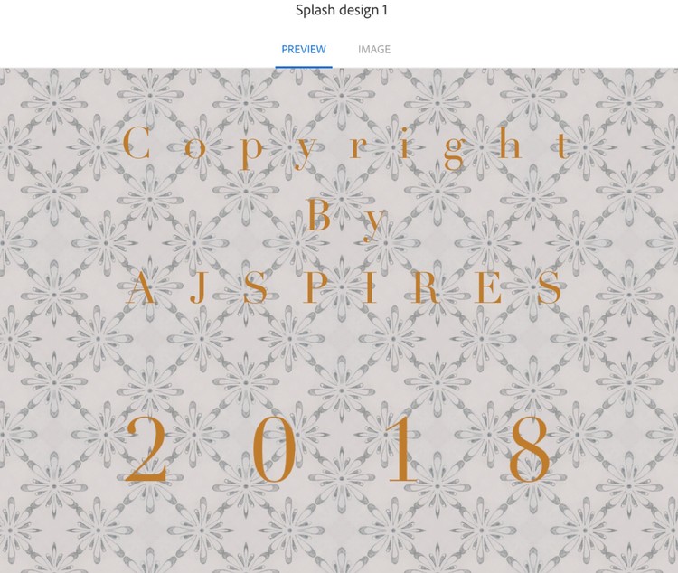 Splash design 1