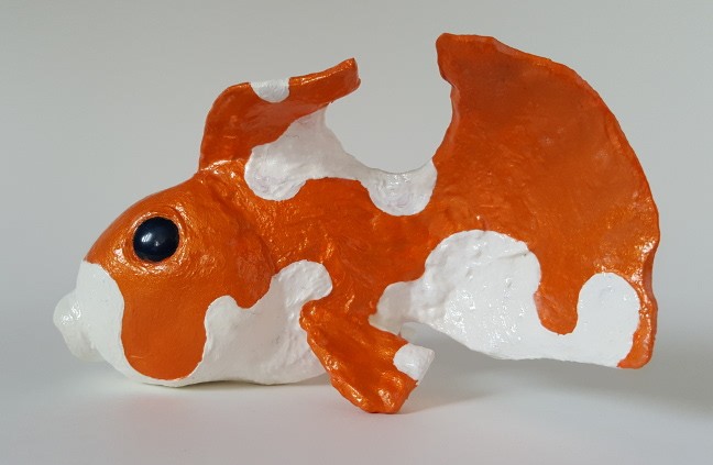 Gold Fish Gourd Sculpture