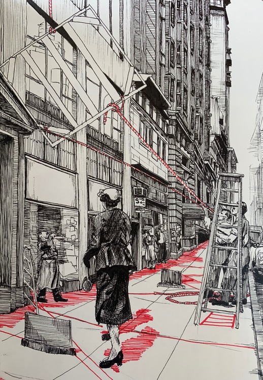 Rendering of a Vivian Maier Photograph