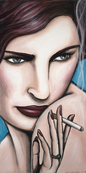 Smoking woman