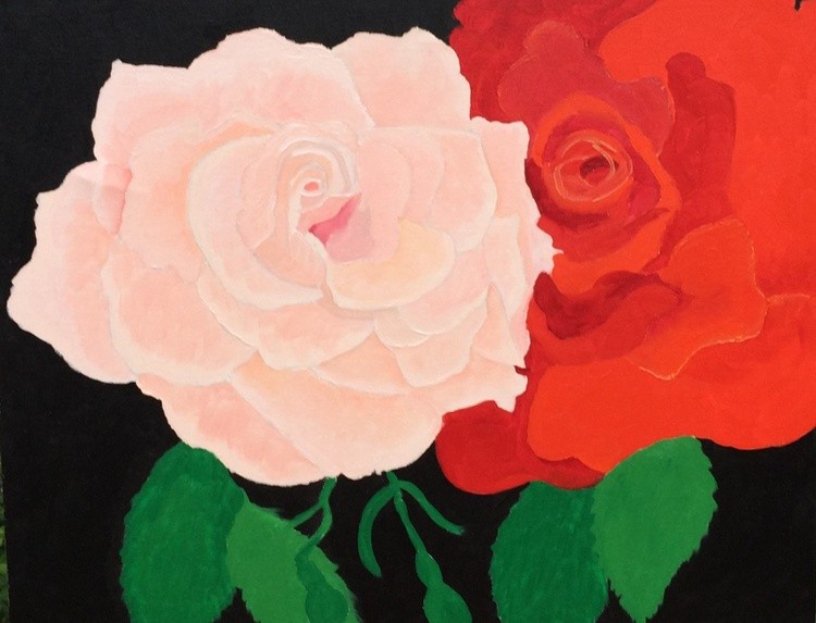 abstract roses