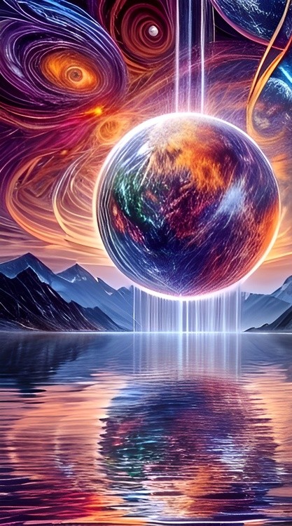 A beautiful landscape to admire and good for traveling in the imagination.