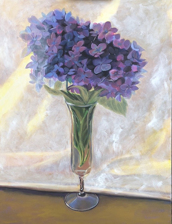 Hydrangea in blues