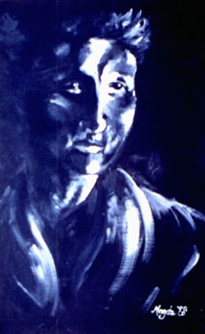 man in shadows