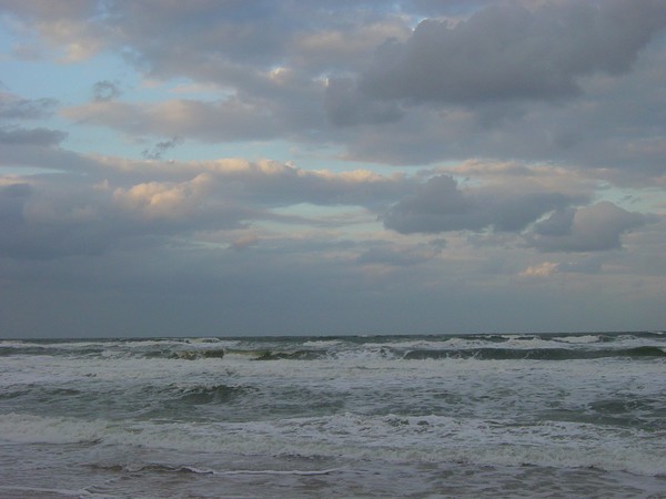 Stormclouds over the ocean