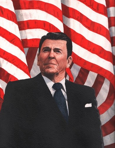 Ronald Reagan painting title