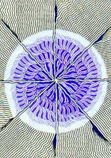 Mandala Blue ACEO