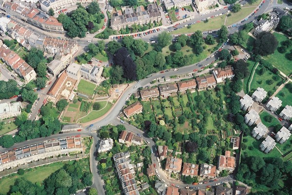 Aerial photo Goldney Ave. Clifton, Bristol, BS8