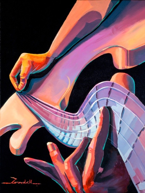 Warped Guitar  12 x16