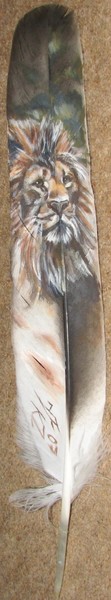 Lion on Feather