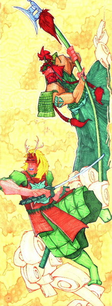 Celtic Samurai and Ancestor