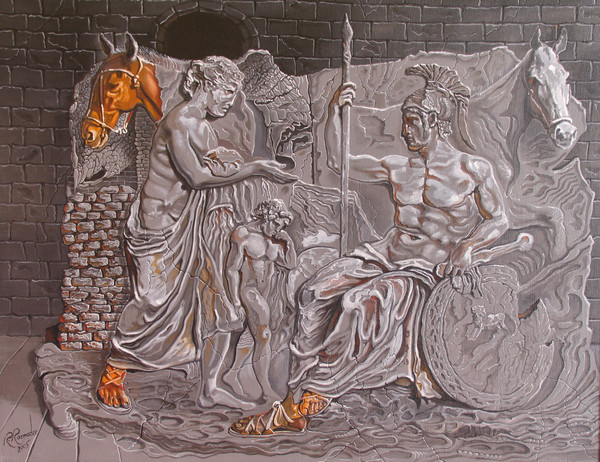 Bas-relief losing its two-dimensionality