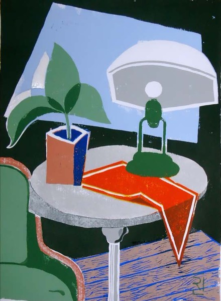 Still Life with red cloth