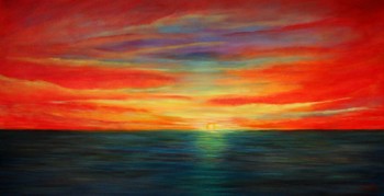 Sunset on the sea