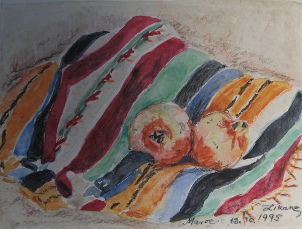 Still-life with pomegranates;Maroko