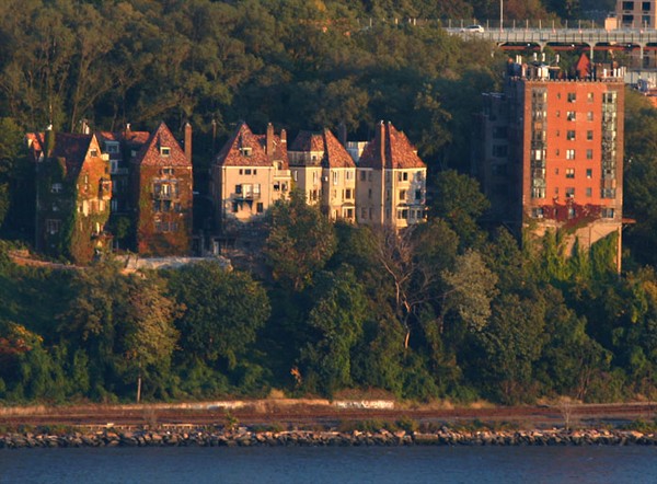 Old Apartments in the Bronx near Hudson River
