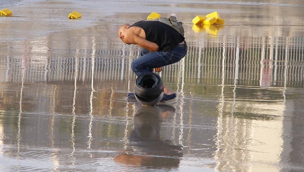 Reflection on the Beach