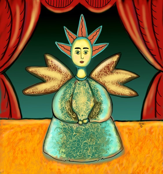 FOLK ART ANGEL