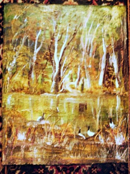 bird life in the pond
