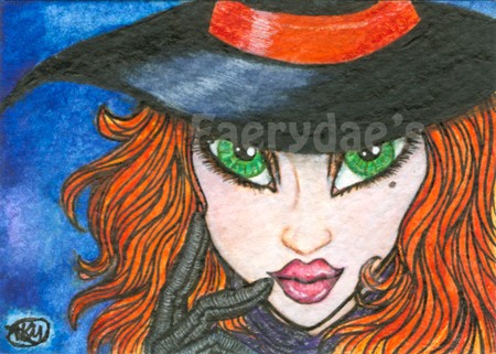 Ava ~ Hauntingly Bewitching ~ Halloween Witch ACEO