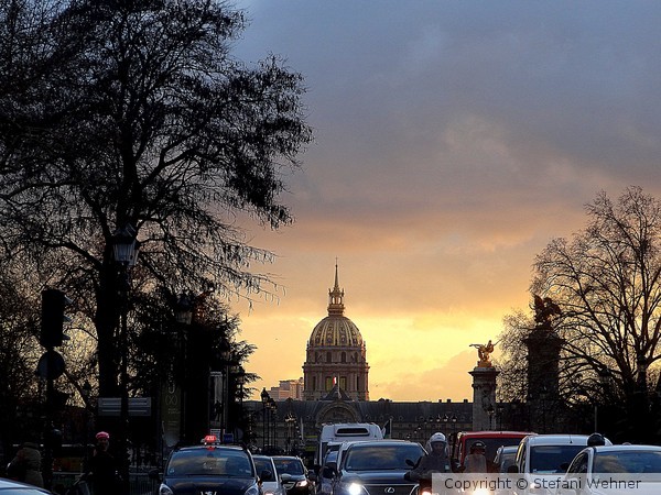 Winter Sunset in Paris