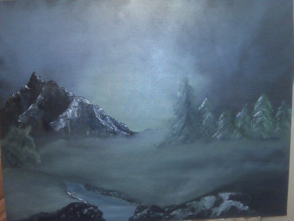 misty mountain