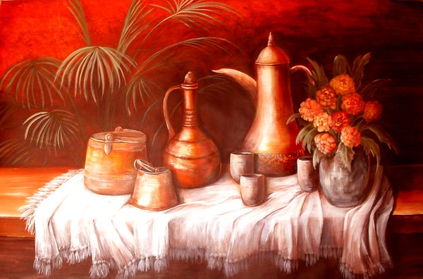 Antique Pots Still Life